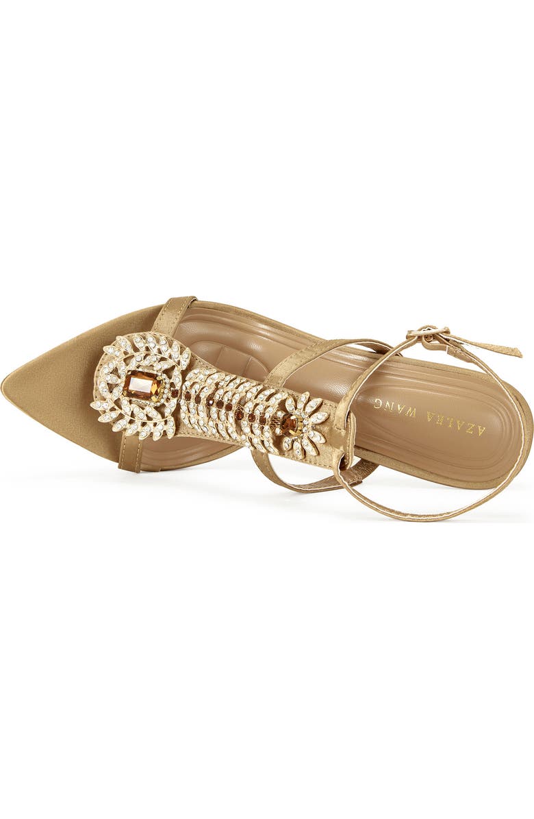 AZALEA WANG Wyatt Ankle Strap Sandal, Alternate, color, Brown