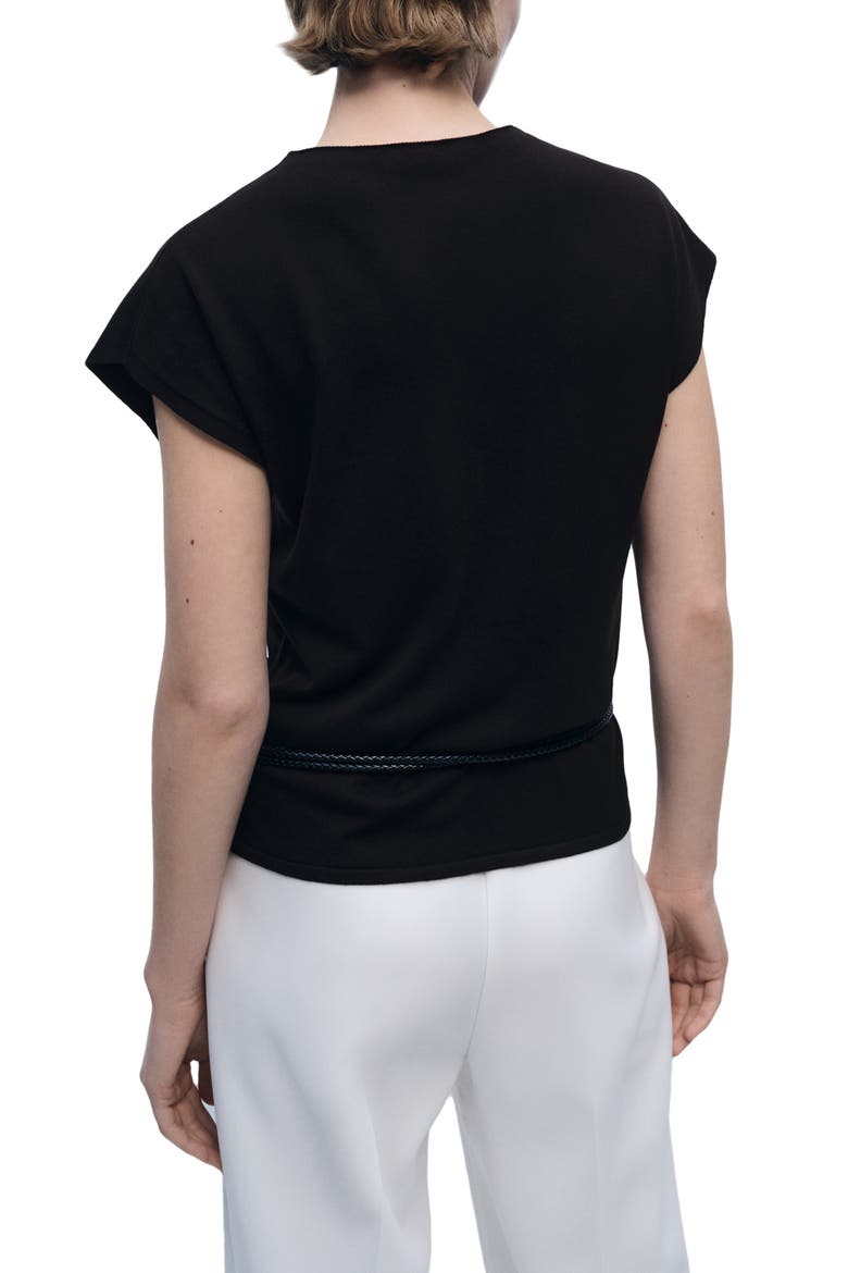 Fine Knit Sleeveless Sweater, Alternate, color, CHOCOLATE