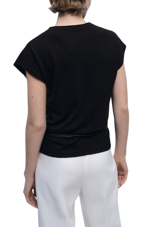 Mango Fine Knit Sleeveless Sweater In Chocolate