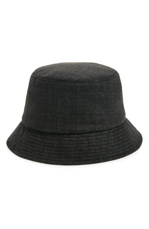 Robert Barakett Micro Check Bucket Hat in Black at Nordstrom, Size Large/x-Large