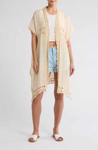 Forgotten Grace Crochet Inset Ruana