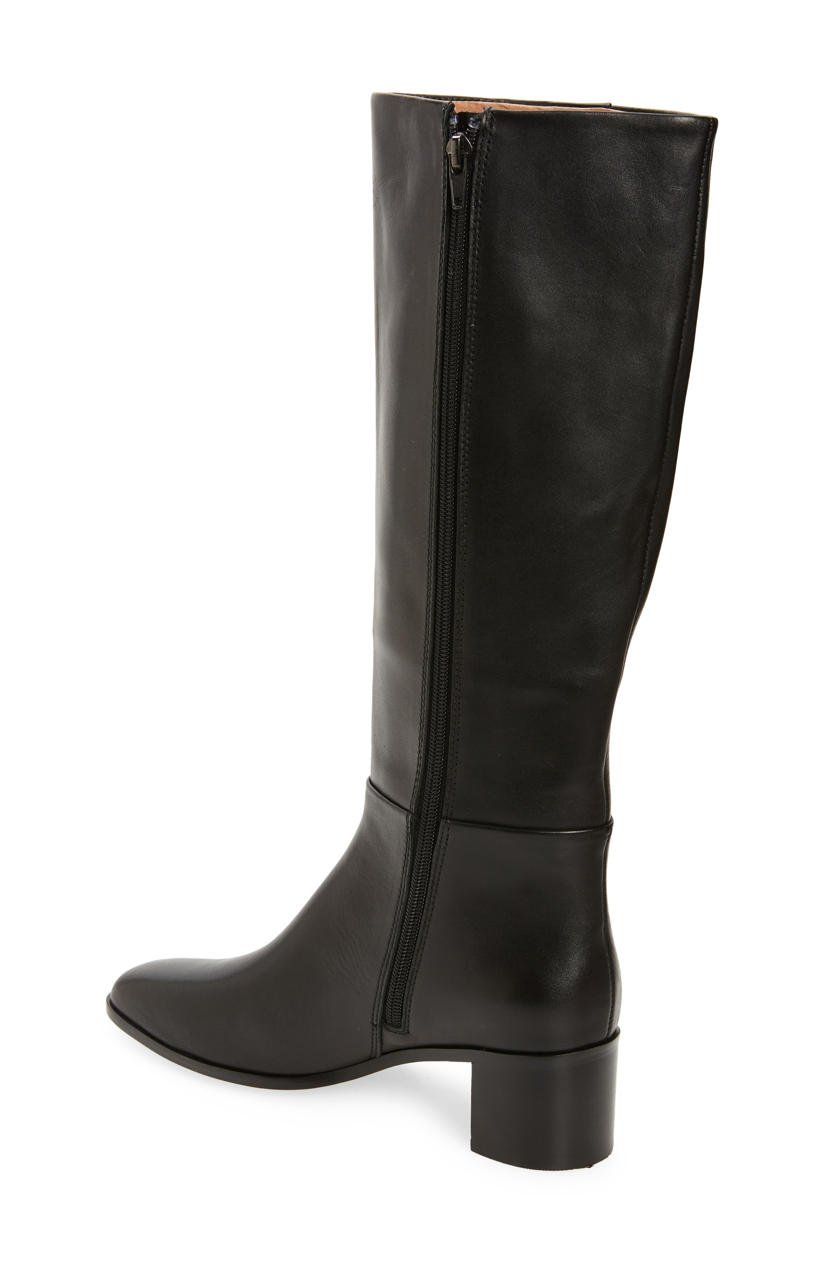 Madewell The Monterey Tall Boot, Alternate, color, True Black