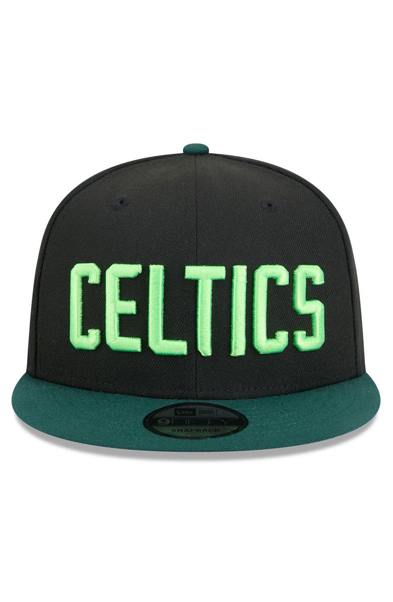 New Era Men's New Era  Black Boston Celtics 2024/25 City Edition 9FIFTY Snapback Hat, Alternate, color, 