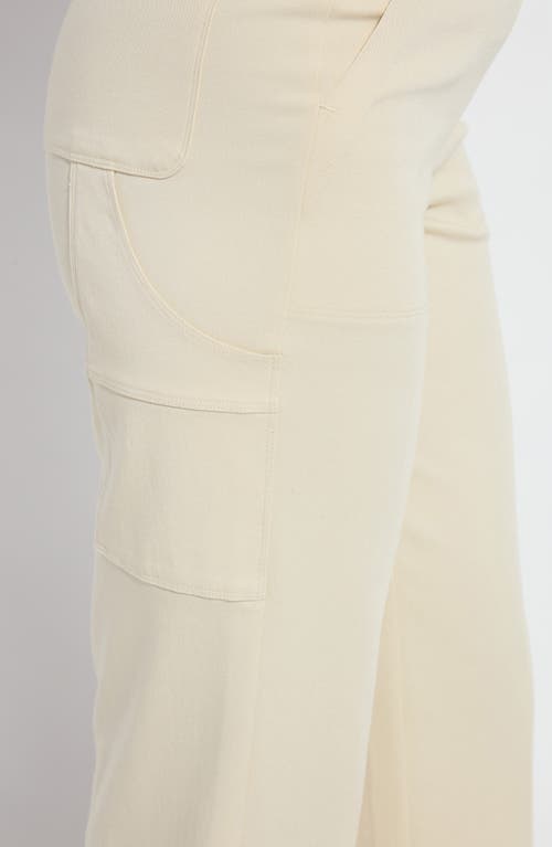 Lyssé Pamela Crop Utility Pants In Ecru
