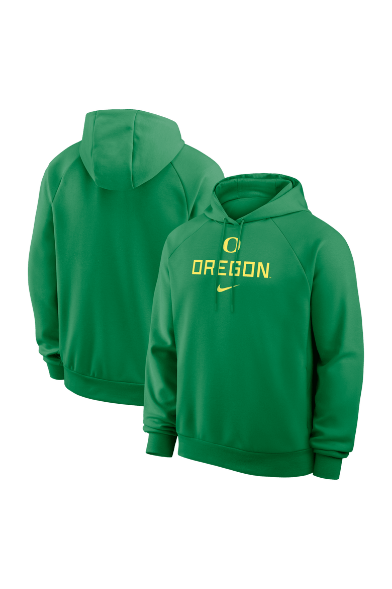 Men's Nike Green Oregon Ducks Premium Performance Raglan Dri-FIT Hoodie, Main, color, Green