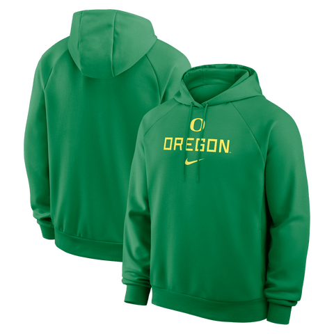 Men's Nike Green Oregon Ducks Premium Performance Raglan Dri-FIT Hoodie
