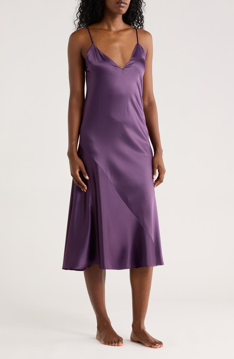 Natori Satin Chemise, Main, color, Impression