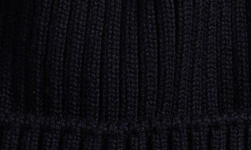 Moncler Ribbed Hat In Blue