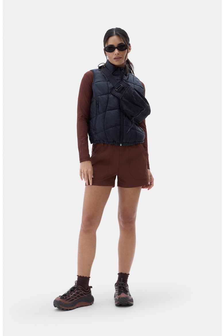 Bastille Trail Shorts, Alternate, color, BRUNETTE