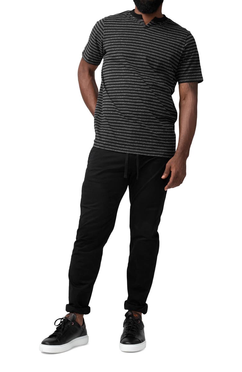 Good Man Brand Slim Fit Stripe Razor V-Notch T-Shirt, Alternate, color, 