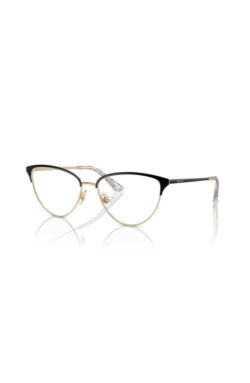 Jimmy Choo 53mm Cat Eye Optical Glasses In Black