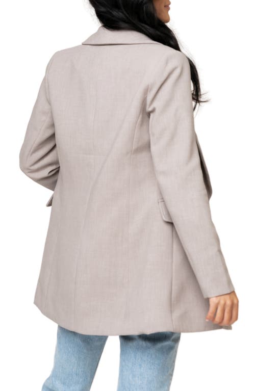 Gibsonlook Double Breasted Blazer In Heather Grey