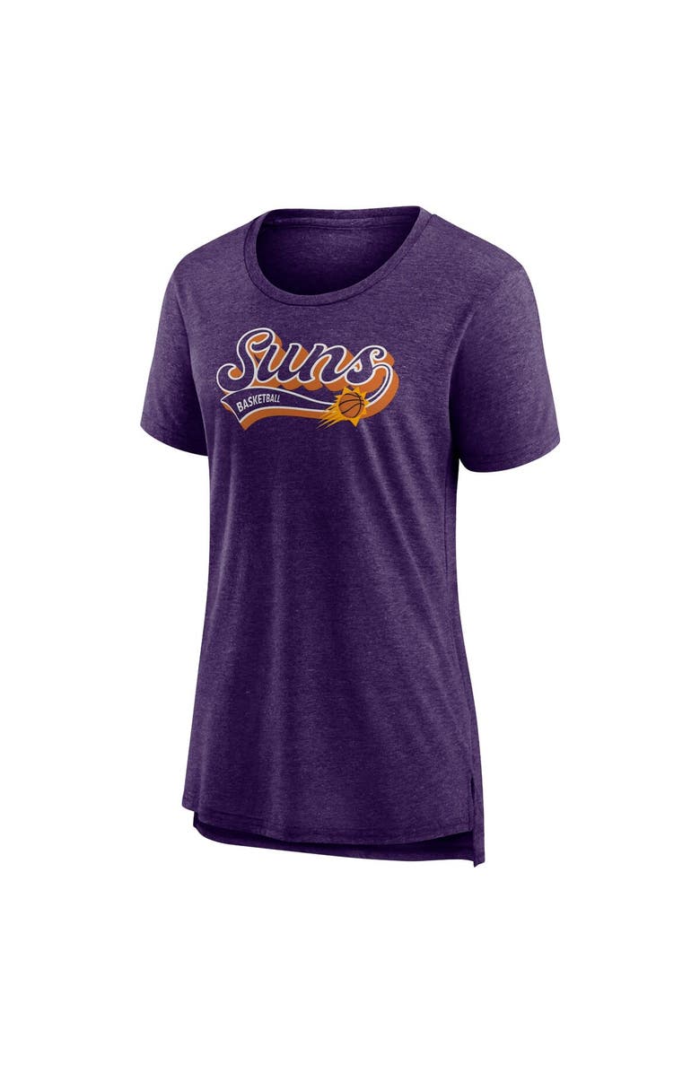 FANATICS Women's Fanatics Branded Heather Purple Phoenix Suns League Leader Tri-Blend T-Shirt, Alternate, color, Heather Purple