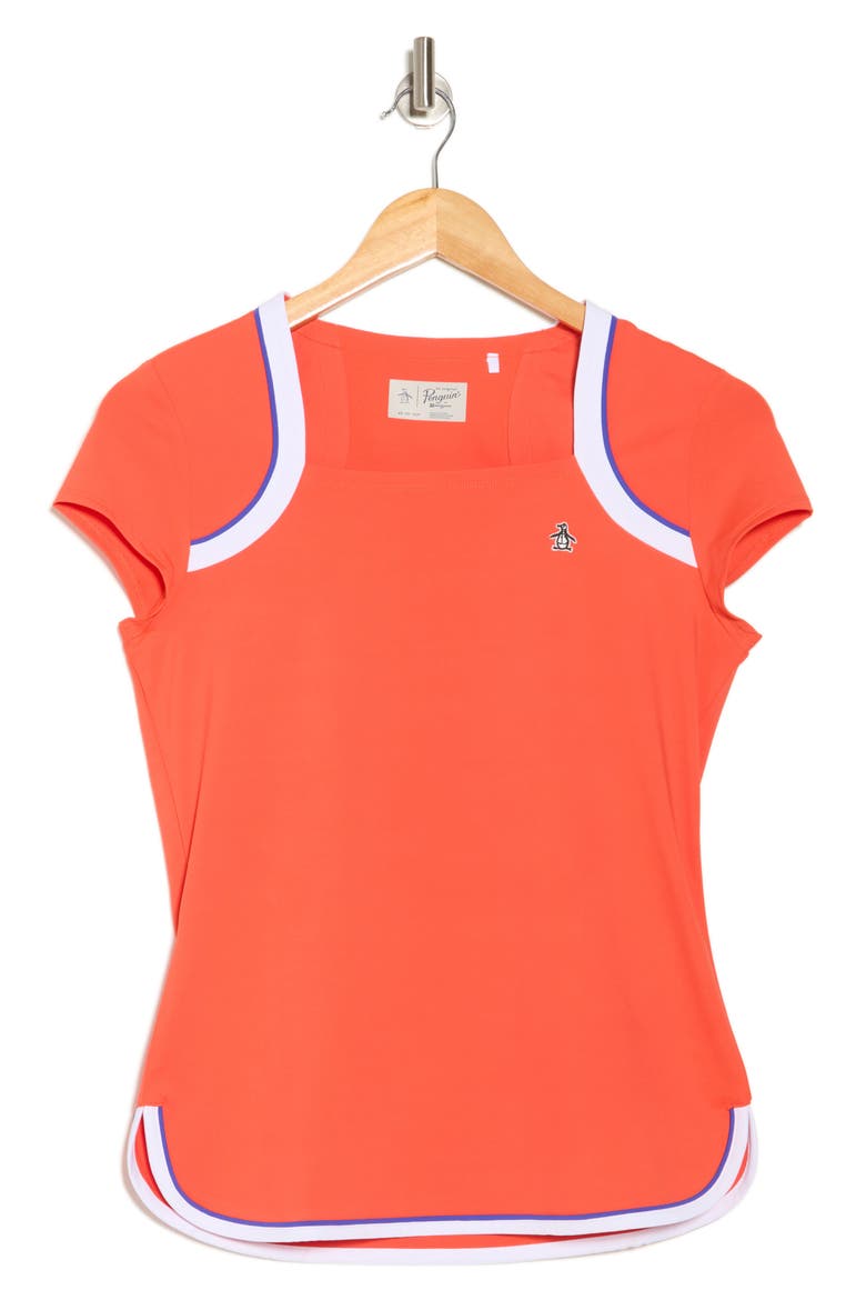 Square Neck T-Shirt, Alternate, color, FIESTA