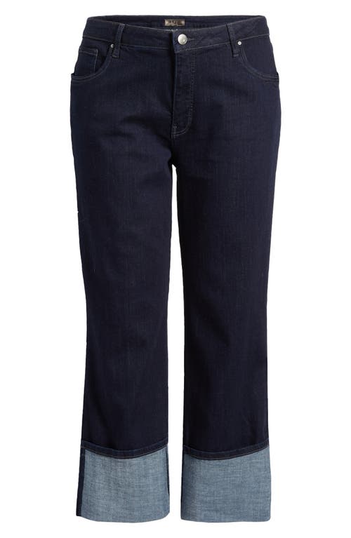 KUT FROM THE KLOTH KUT FROM THE KLOTH FAB AB CUFFED HIGH WAIST WIDE LEG JEANS 