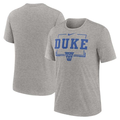 Men's Nike Heather Gray Duke Blue Devils Campus Local Tri-Blend T-Shirt