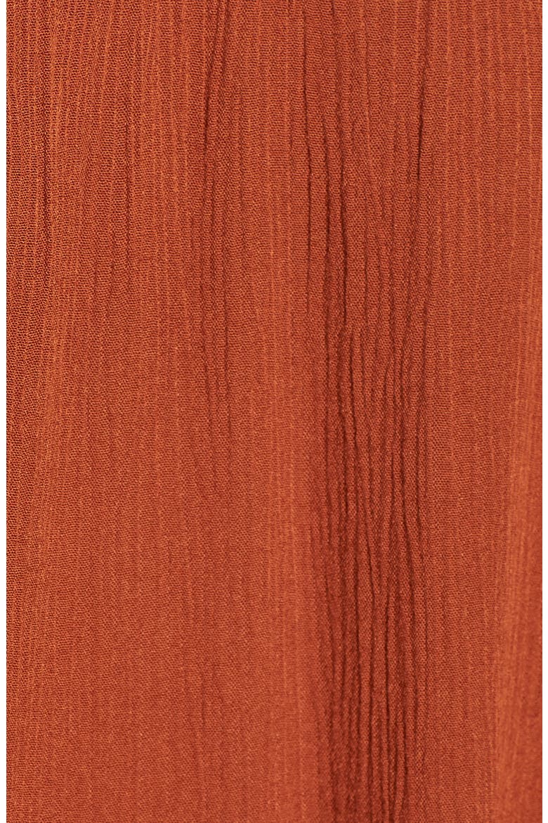 Smocked Off the Shoulder Top, Alternate, color, RUST SEQUOIA