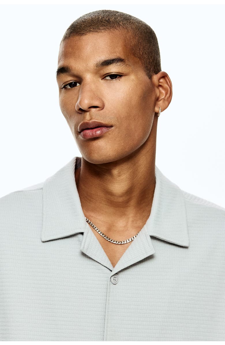 H&M Loose Fit Shirt, Alternate, color, Light Gray