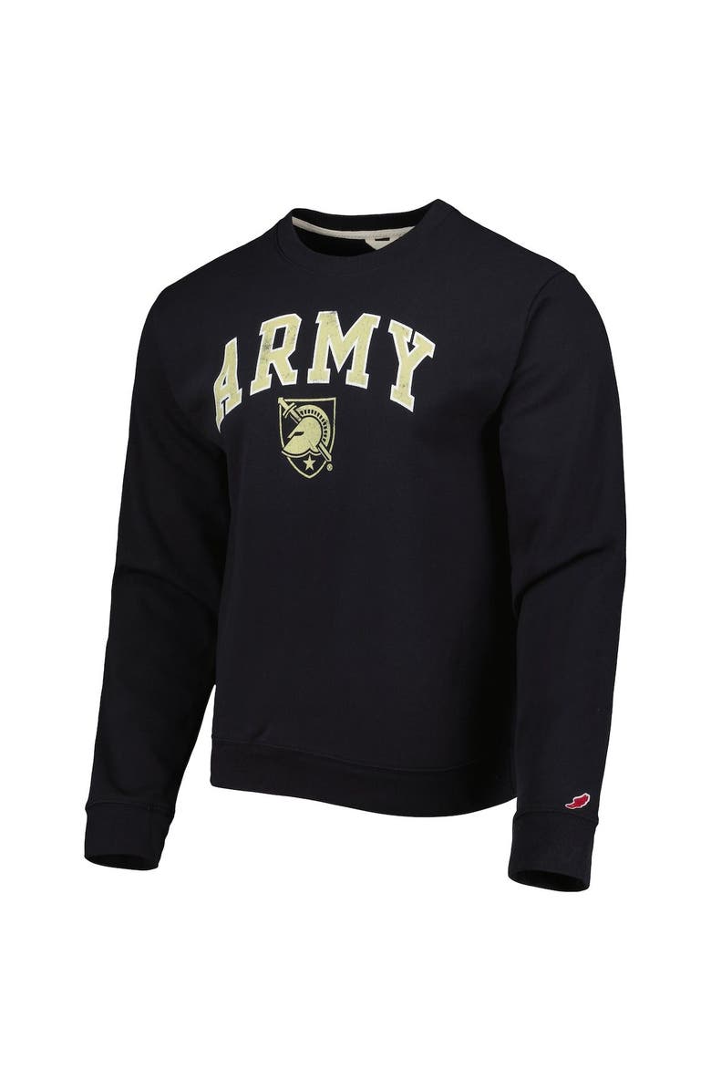 LEAGUE COLLEGIATE WEAR Men's League Collegiate Wear Black Army Black Knights 1965 Arch Essential Lightweight Pullover Sweatshirt, Alternate, color, 