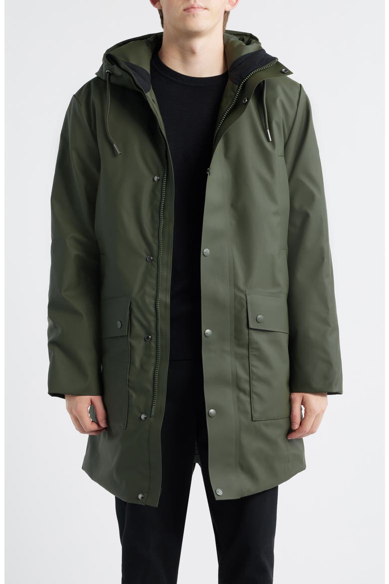 Nome Long Waterproof Parka, Main, color, GREEN