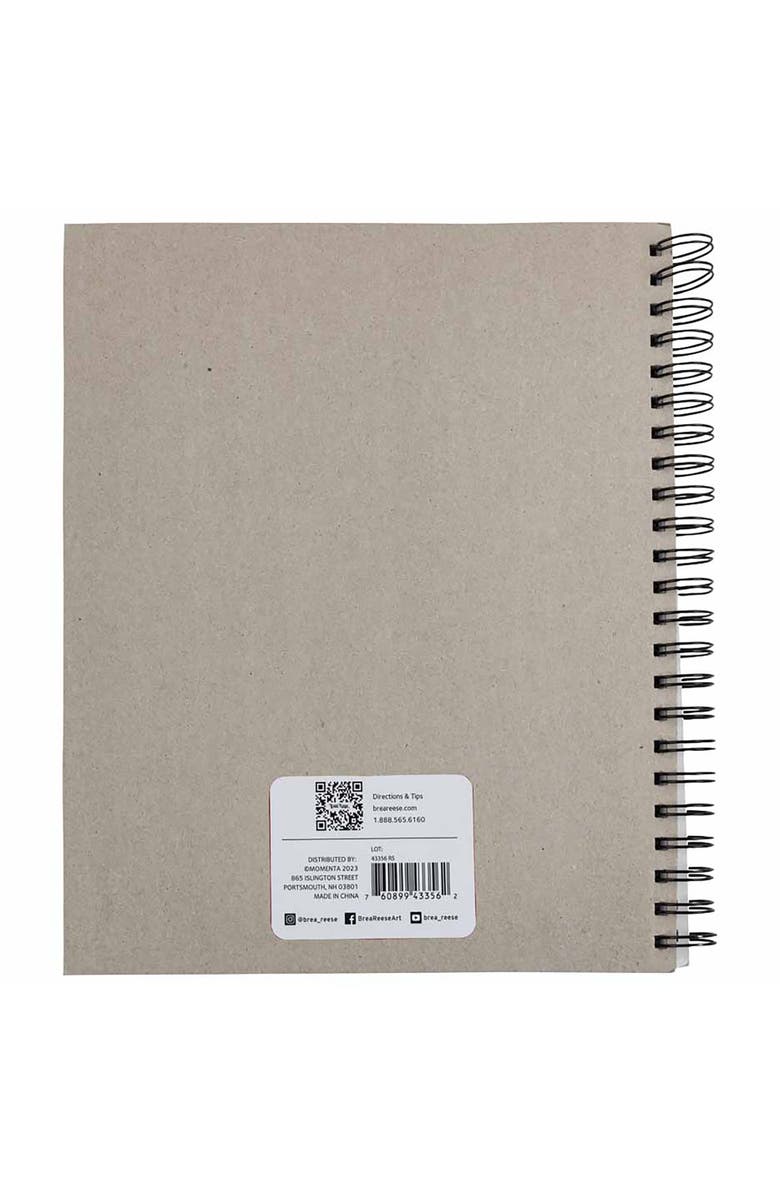 Brea Reese Drawing Paper Pad Spiralbound 60 Sheets 9X12" 70 Lb, Alternate, color, Multicolored