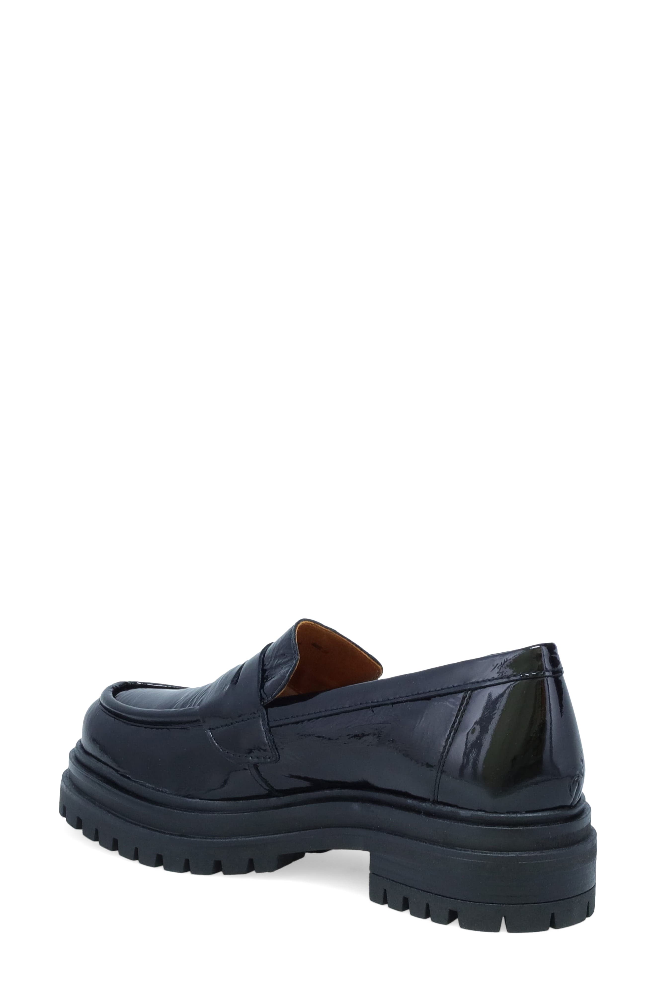 Miz Mooz Legend Platform Loafer, Alternate, color, Black Patent