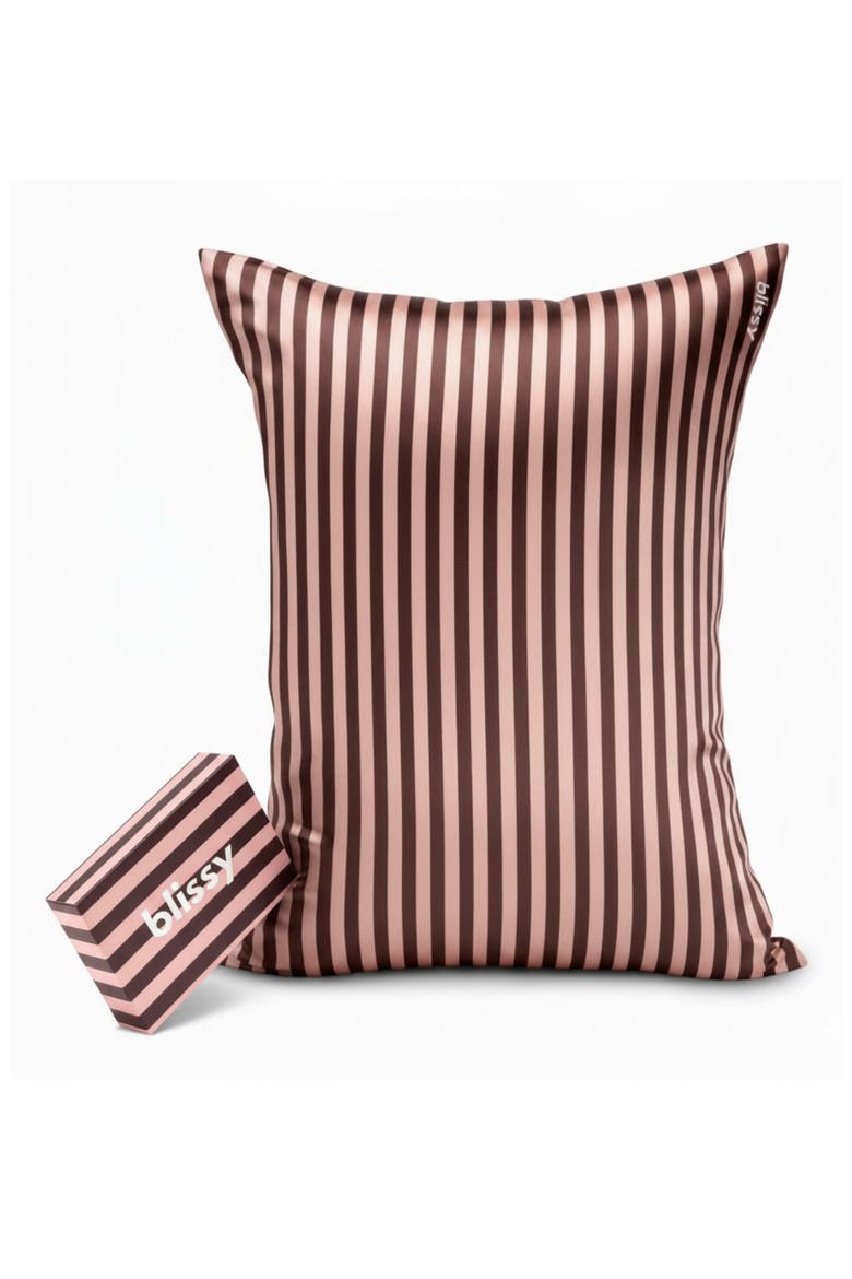 Mulberry Silk Pillowcase, Main, color, CHERRY ESPRESSO