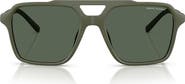 Armani Exchange 57mm Pilot Sunglasses