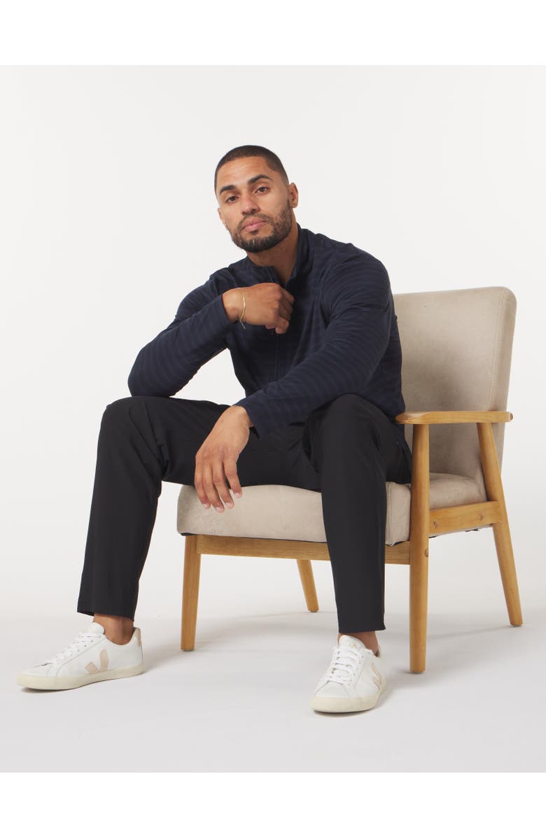 GLYDER Tahoe 1/4 Zip Up Marble, Alternate, color, Navy Stripe