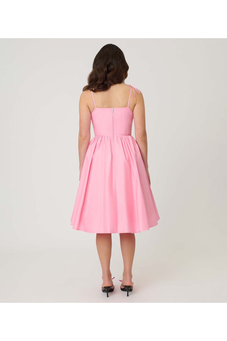 1950s Cotton Swing Dress, Alternate, color, Rose Pink Solid