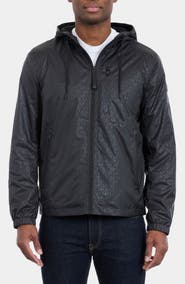 Michael Kors Allover Logo Print Windbreaker Jacket