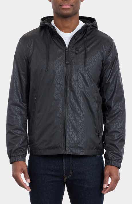 Michael Kors Allover Logo Print Windbreaker Jacket