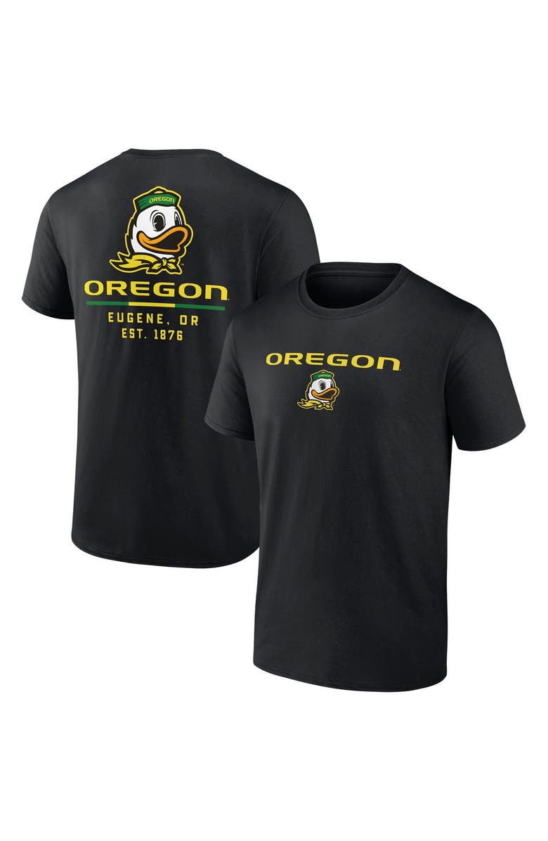 FANATICS Men's Fanatics Branded Black Oregon Ducks Game Day 2-Hit T-Shirt, Main, color, 