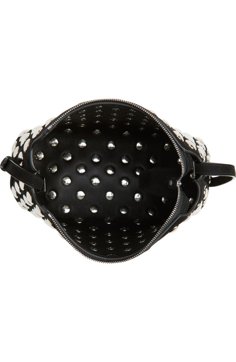 Khaite Lina Studed Suede Crossbody Bag, Alternate, color,