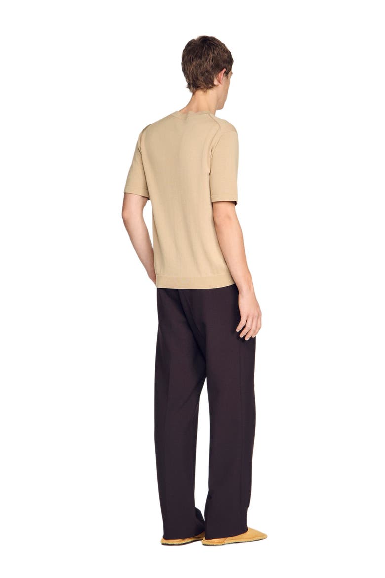 Knitted T-shirt, Alternate, color, Cappucino