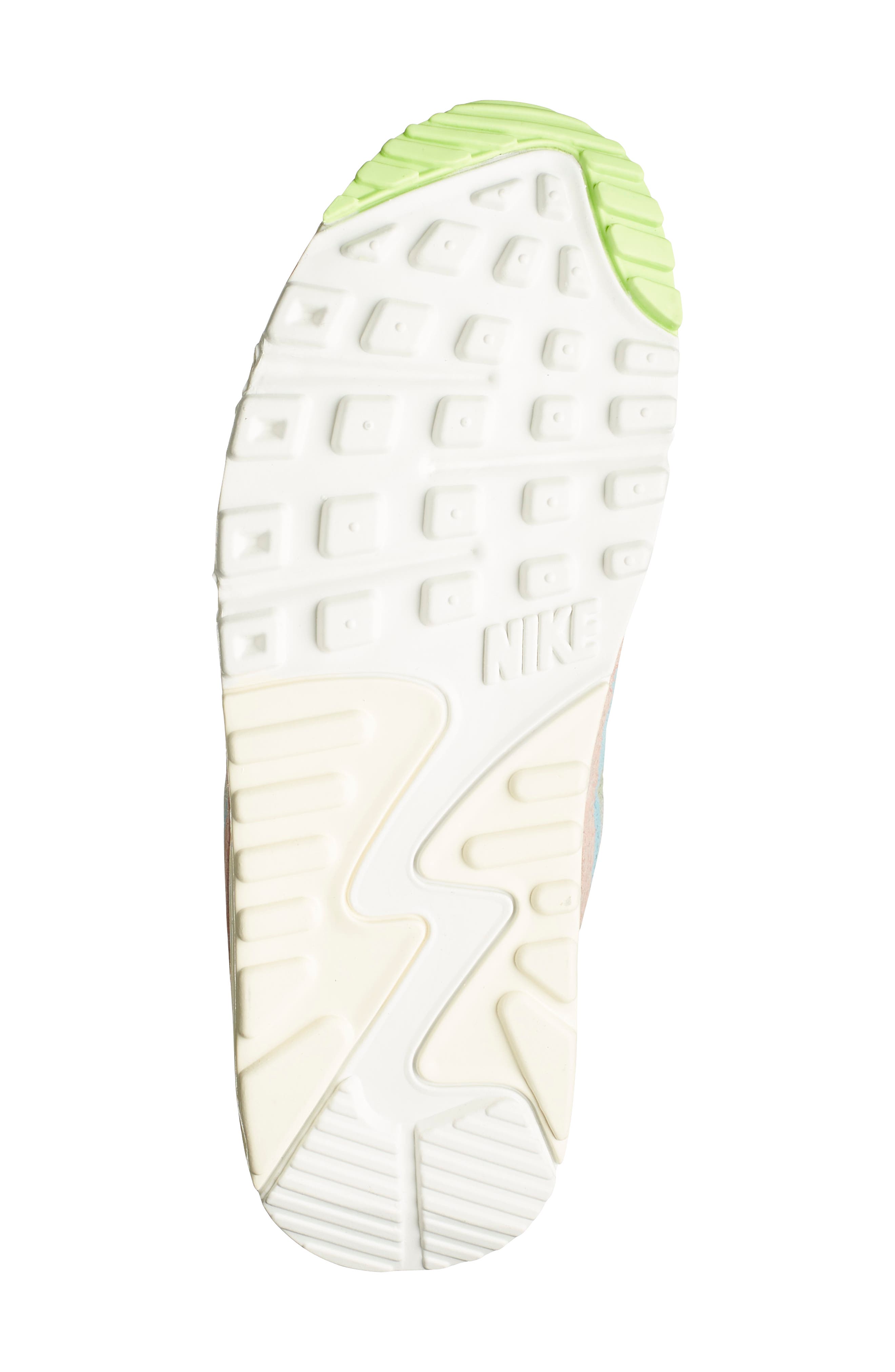 Air Max 90 Sneaker, Alternate, color, SAIL/ COPA/ HONEYDEW/ ORANGE