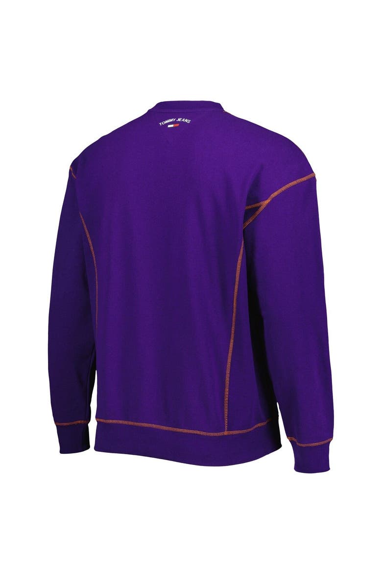 Men's Tommy Jeans Purple Phoenix Suns Peter French Terry Pullover Crew Sweatshirt, Alternate, color, Purple