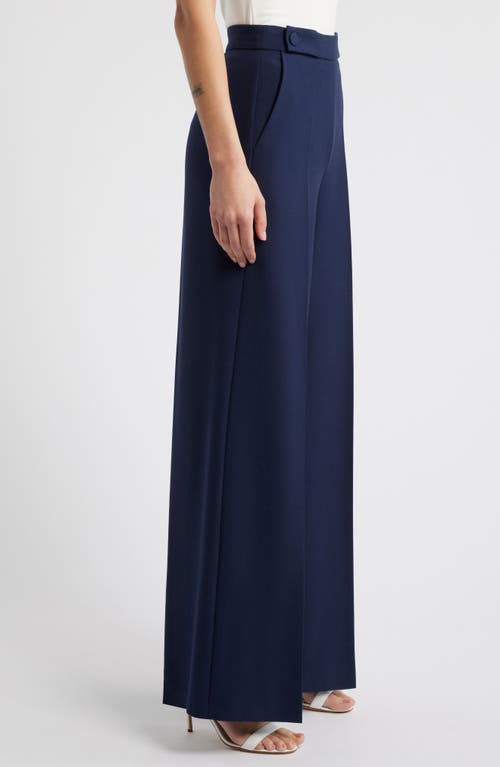 Hugo Boss Boss Tupita Straight Leg Pants In Clean Navy