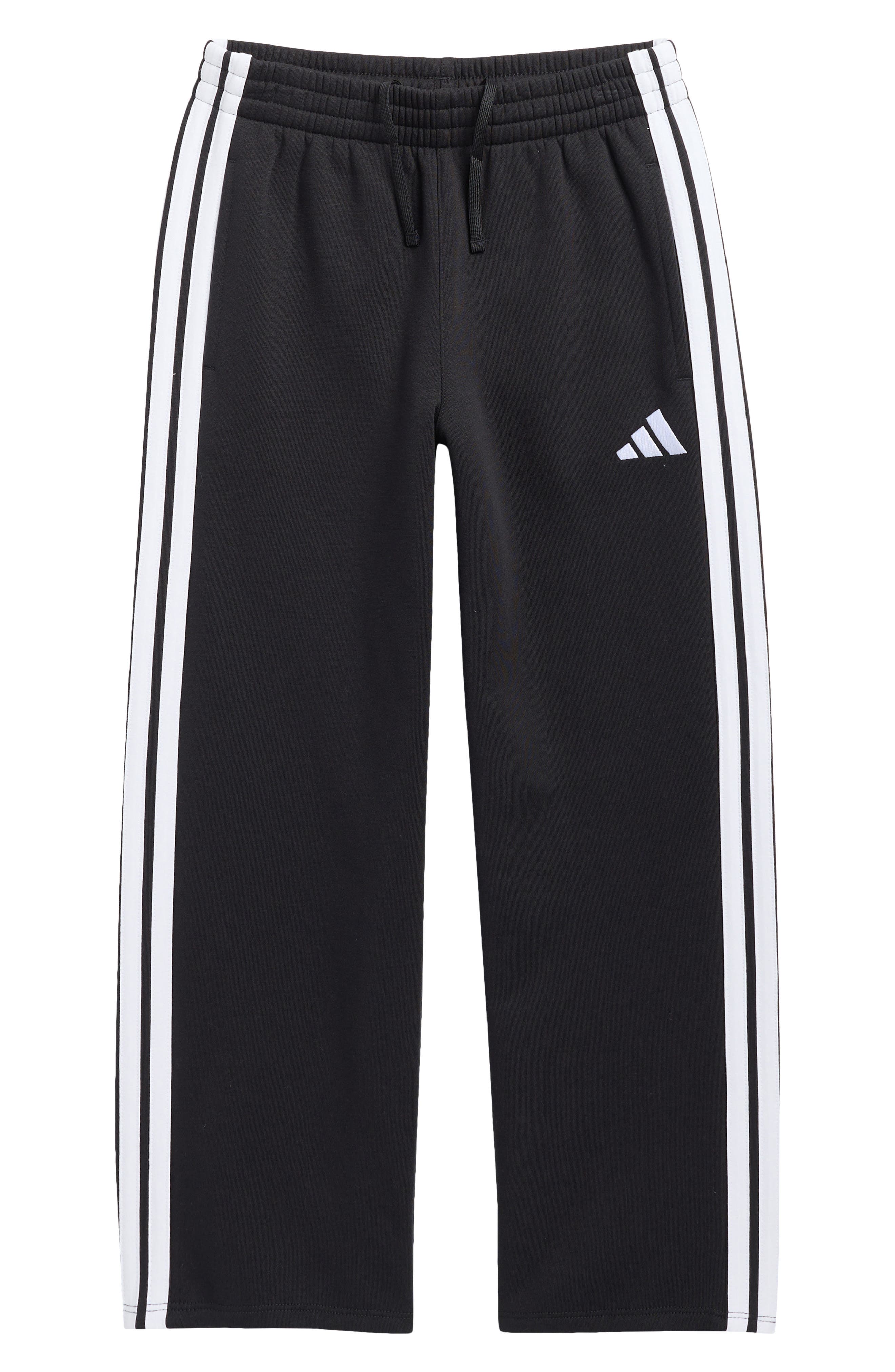 adidas Kids' 3-Stripe Fleece Track Pants