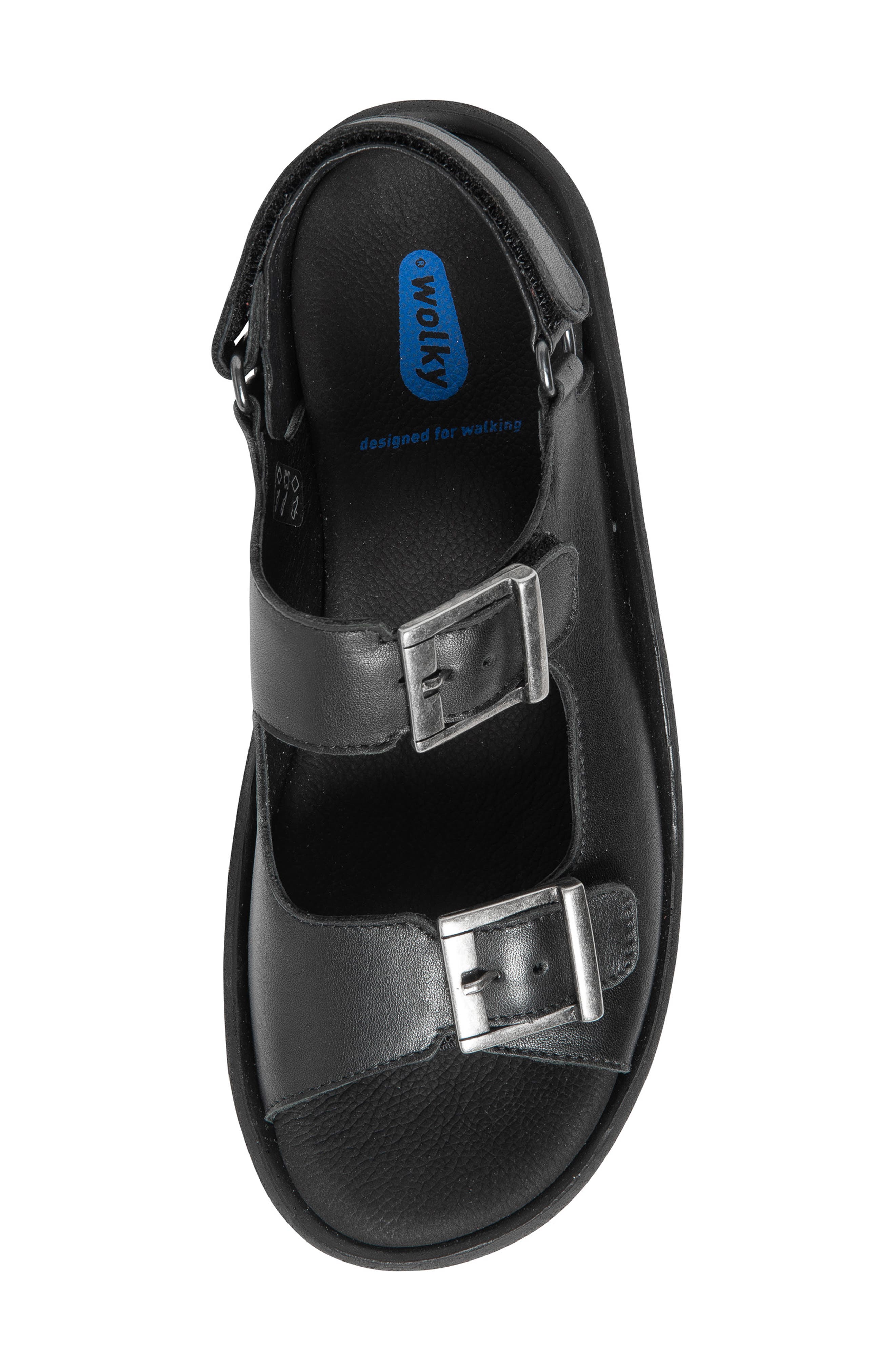 Wolky Fortune Platform Slingback Sandal, Alternate, color, Black