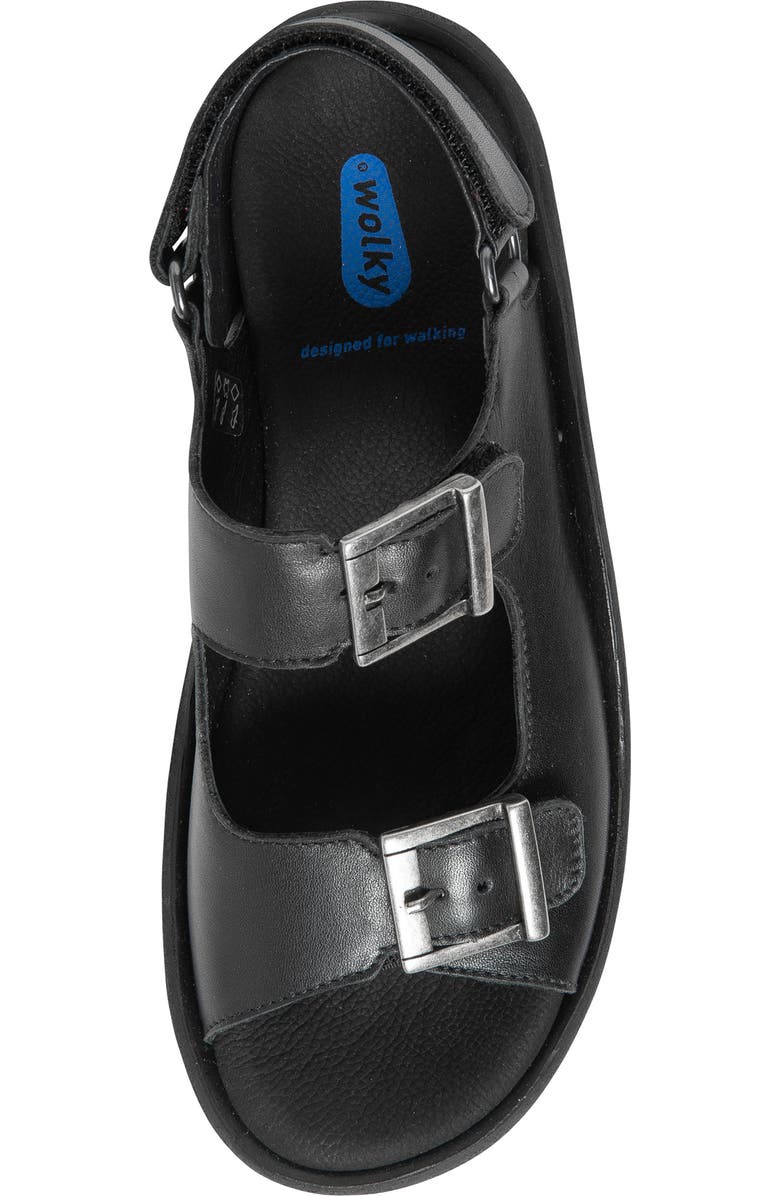 Wolky Fortune Platform Slingback Sandal, Alternate, color, Black