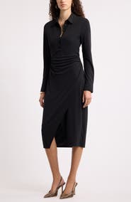 Nordstrom Polo Wrap Midi Dress