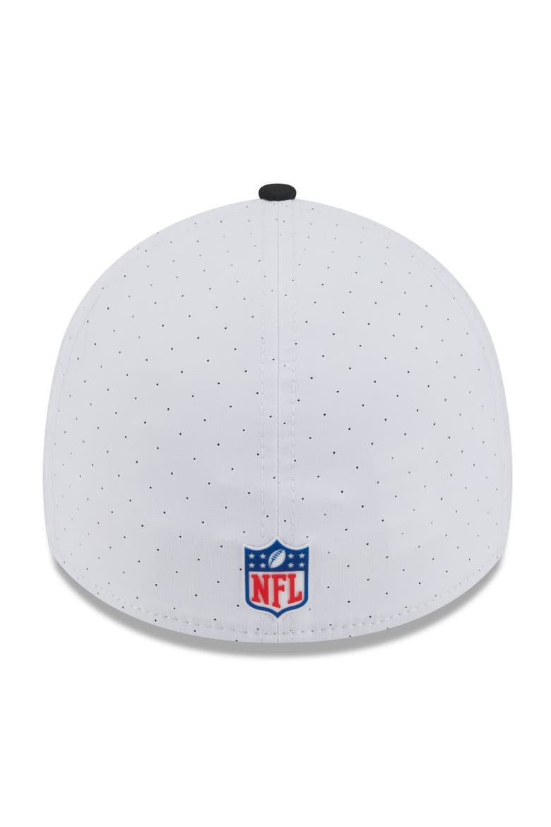 Men's New Era  White/Black Baltimore Ravens 2025 NFL Training Camp 39THIRTY Flex Hat, Alternate, color, White