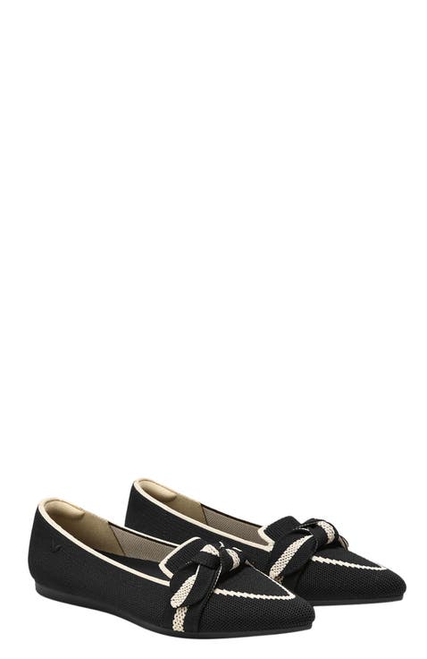 Pointed-Toe Bow Loafers (Michelle 2.0)