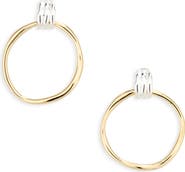 Argento Vivo Sterling Silver Frontal Hoop Earrings