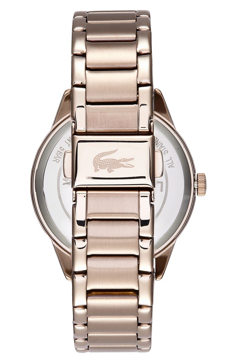 Lacoste Ladycroc Bracelet Watch, 36.5mm, Alternate, color, Blush