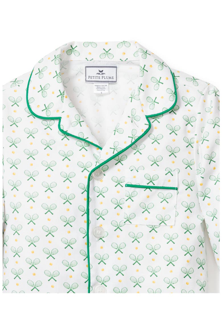 Match Point Pajama Set, Alternate, color, GREEN