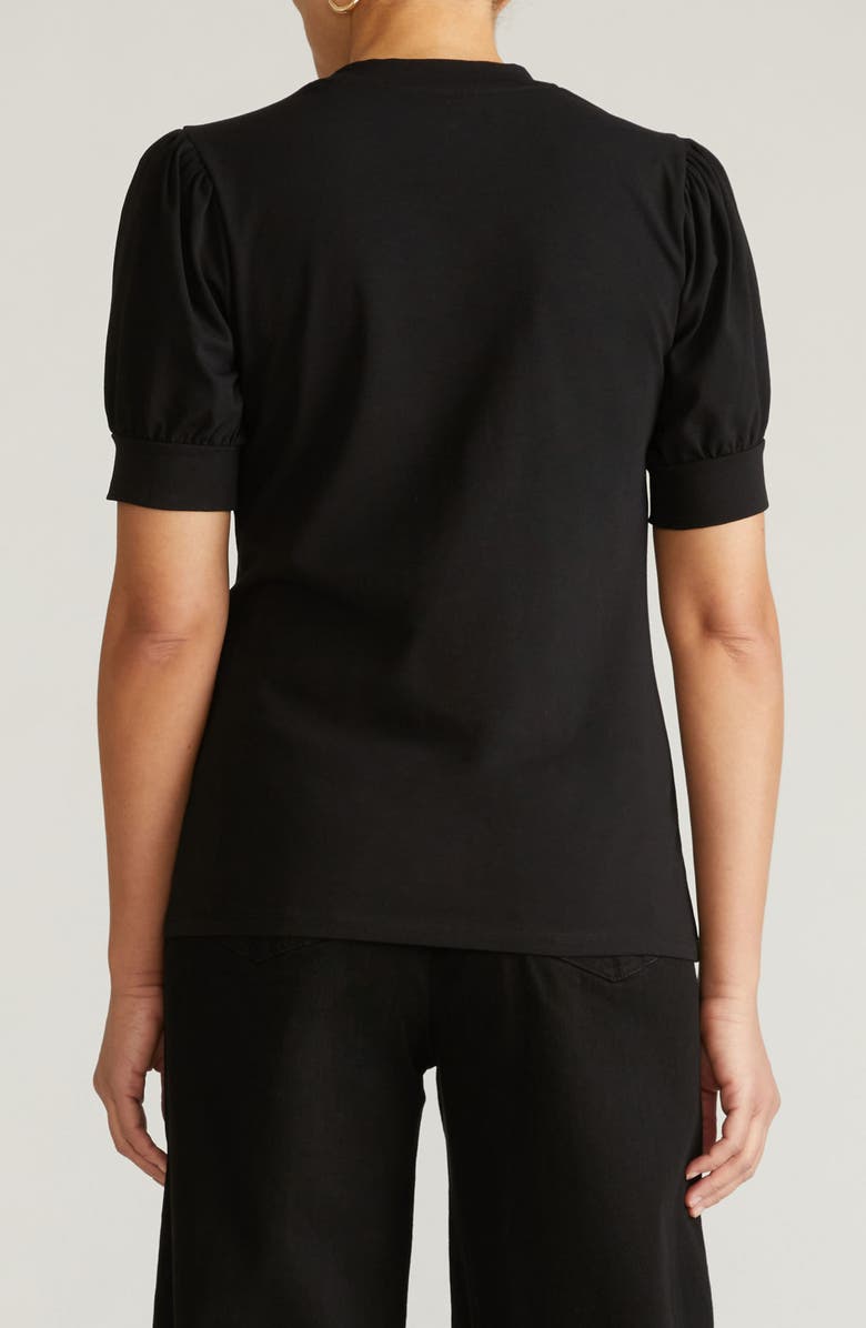 Universal Standard Puff Sleeve Top, Alternate, color, Black