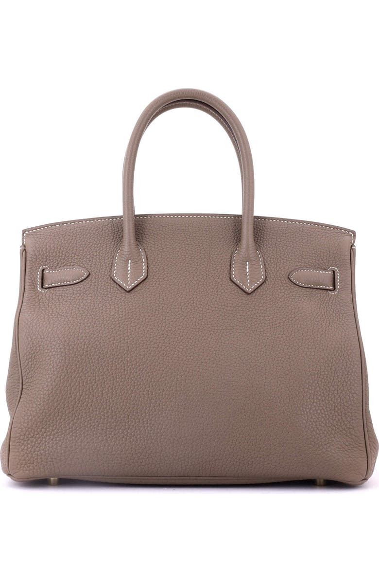 Pre-Owned Hermes Birkin Handbag Grey Togo with Gold Hardware 30, Alternate, color,