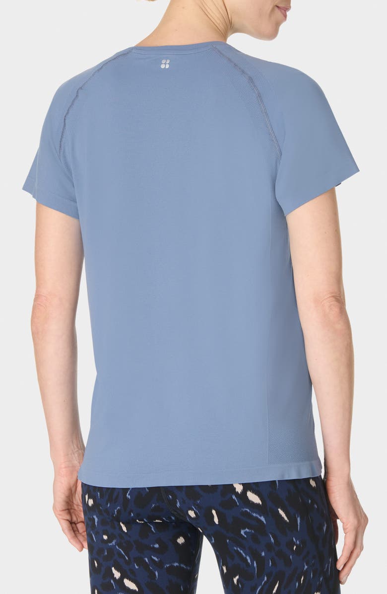 Sweaty Betty Essentials Seamless Workout T-Shirt, Alternate, color, Luxe Blue